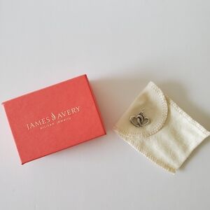 James Avery Silver Linked Hearts Charm